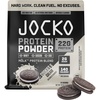 image:imageJocko Fuel Whey Protein Powder Cookies amp Cream 22g Protein Digestive Enzymes  Probiotic Blend No Sugar Added with Essential Amino Acids  Electrolyte Minerals 24 ServingsCookies  Cream