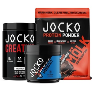 image:imageJocko Fuel 3 Pack Bundle  Creatine Chocolate Peanut Butter MOLK Protein amp Nitro Pop Pre Workout