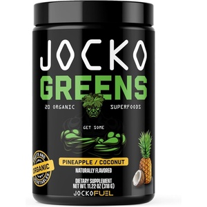 image:imageJocko Fuel Daily Greens Powder  Premium Organic Greens Superfood Powder for Gut Health Digestion Bloating Immune Support with Spirulina Chlorella Digestive Enzymes amp Probiotics  30 ServingsPina Colada
