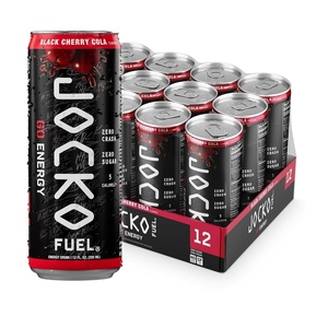 image:imageJocko Fuel GO Energy Drinks Sour Apple  95mg Caffeine with Added Adaptogens Vitamin B12 amp B6 amp L Theanine for Mood amp Focus Support No Sugar 12 Pack  Packaging May VaryBlack Cherry Cola