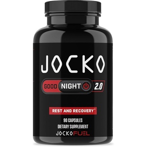 image:imageJocko Fuel Good Night Sleep Aid for Adults  Sleeping Pills for Rest amp Recovery NonHabit Forming with Tart Cherry Extract LTheanine Lavender amp Lemon Balm 90 Capsules Packaging May Vary