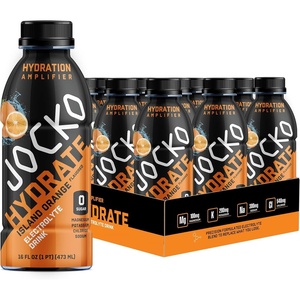 image:imageJocko Fuel Hydrate Electrolyte Drinks  Sports Drink Hydration Amplifier Thirst Quencher  Scientifically Formulated Electrolyte Blend LemonLime 16 Oz 12 PackOrange