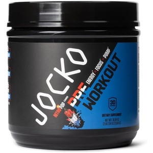 image:imageJocko Fuel Pre Workout for Men amp Women  High Stim Low Sugar Blend with Beta Alanine  LCitrulline Support Muscle Pump Energy amp Recovery 200mg of Caffeine Fruit Punch 30 Servings 131lbs 594 GNitro Pop