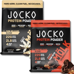 image:imageJocko Fuel Protein Bundle 2 Pack  Chocolate Peanut Butter 2lb  Vanilla 2lb  Supports Muscle Recovery amp Growth
