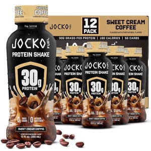 image:imageJocko Mlk 30g Grass Fed Protein Shakes  No Added Sugar Protein Drinks KETO Friendly  Ready to Drink 12 FL Oz Pack of 12 VanillaSweet Cream Coffee