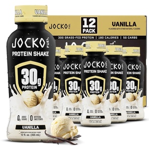 image:imageJocko Mlk 30g Grass Fed Protein Shakes  No Added Sugar Protein Drinks KETO Friendly  Ready to Drink 12 FL Oz Pack of 12 VanillaVanilla