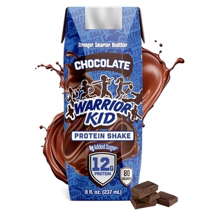image:imageWarrior Kid Nutritional Protein Shake Chocolate Healthy Kids Snacks 12g Protein 0g Added Sugar Vitamins amp Minerals No Soy Ingredients Gluten Free NonGMO 825 Fl Oz 6 CountChocolate