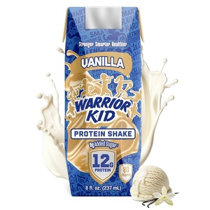 image:imageWarrior Kid Nutritional Protein Shake Chocolate Healthy Kids Snacks 12g Protein 0g Added Sugar Vitamins amp Minerals No Soy Ingredients Gluten Free NonGMO 825 Fl Oz 6 CountVanilla