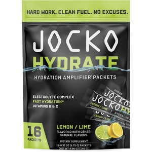 image:imageJocko Fuel Hydrate Electrolytes Powder Packets Low Sugar  Hydration Amplifier Packets for Recovery Dehydration amp Exercise  with Vitamins B6 B12 amp C 16 Packets Fruit PunchLemon Lime