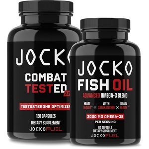 image:imageJocko Fuel Supplements Bundle  Test Booster for Men  Omega 3 Fish Oil 2 Pack Powerful Antioxidant amp Muscle Builder