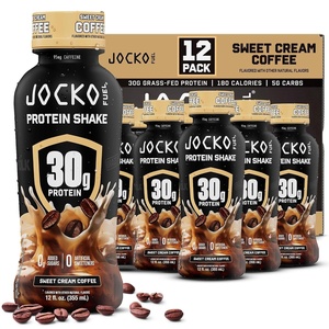 image:imageJocko Fuel High Protein Shakes Raspberry Gelato 12 fl oz  12 PackSweet Cream Coffee