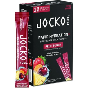 image:imageJocko Fuel Rapid Hydration Electrolytes Powder Fruit Punch  12 PacketsFruit Punch